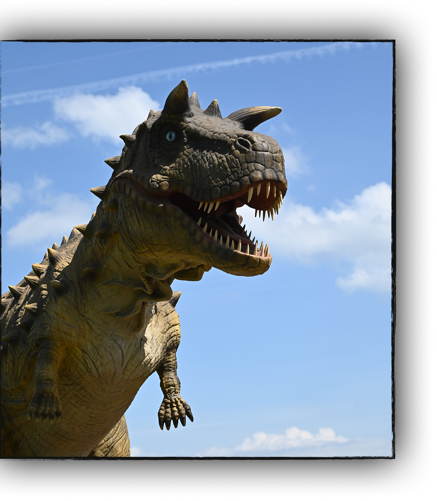 tyranosaure vu depuis le sol